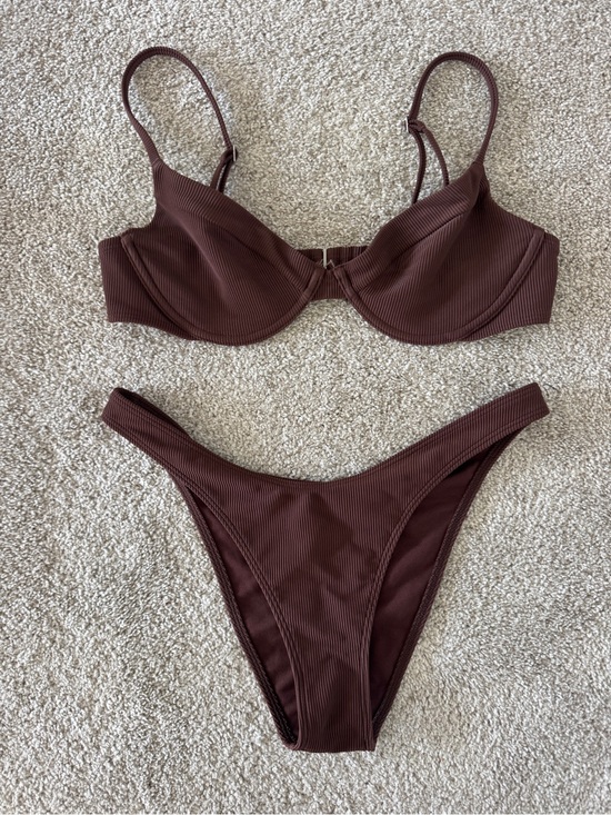 Abercrombie & Fitch Other - Abercrombie Ribbed Brown Bikini Set